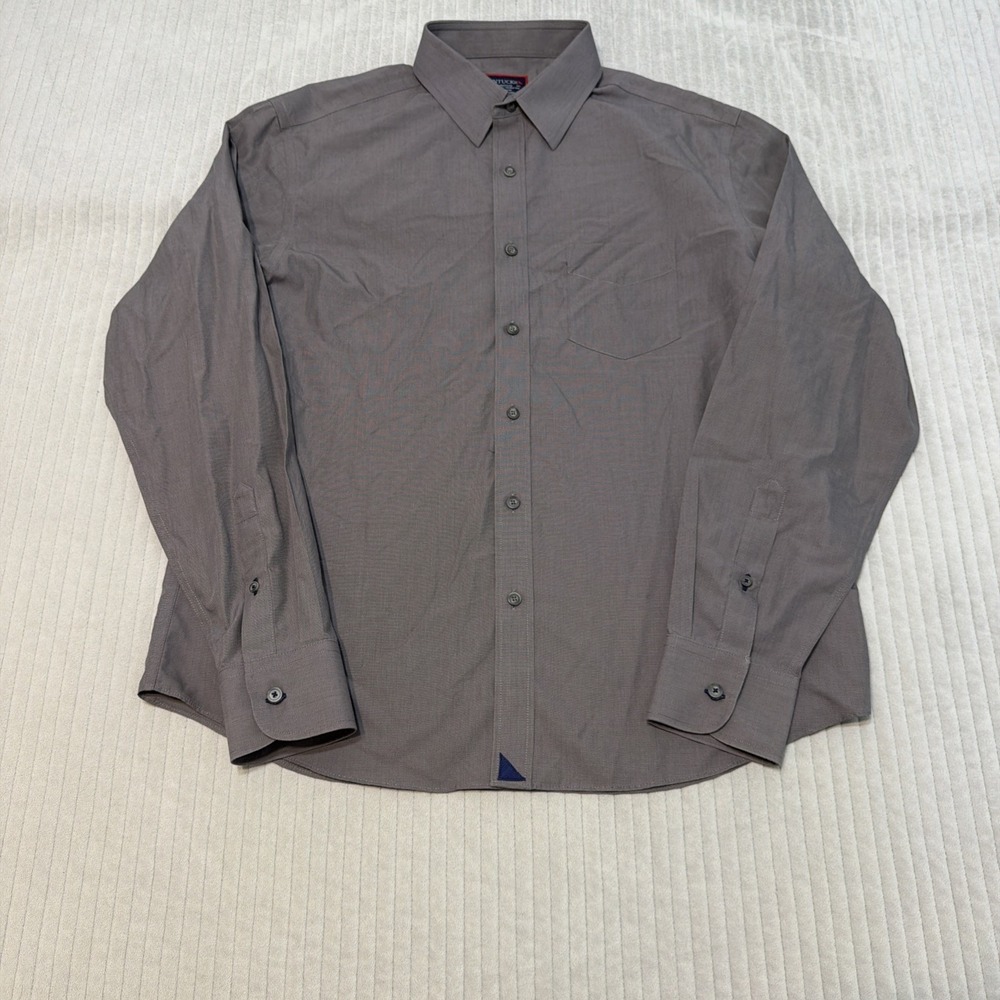 UNTUCKit Shirt Mens Size M Long Sleeve Button Up Black Wrinkle Free Regular Fit